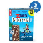 Zbar Protein Cookies 'N Creme Crispy Snack Bars, Gluten Free Protein Bars, 30 Bars