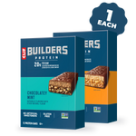 CLIF BUILDERS Chocolatey Mint and Chocolatey Peanut Butter Plant Based Protein Bars Variety Pack, 24 Bars