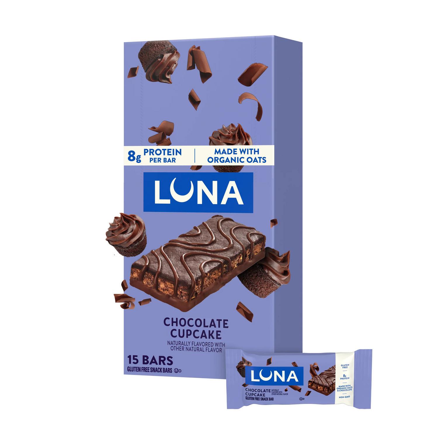 LUNA Bar Chocolate Cupcake Flavor Gluten Free Snack Bar